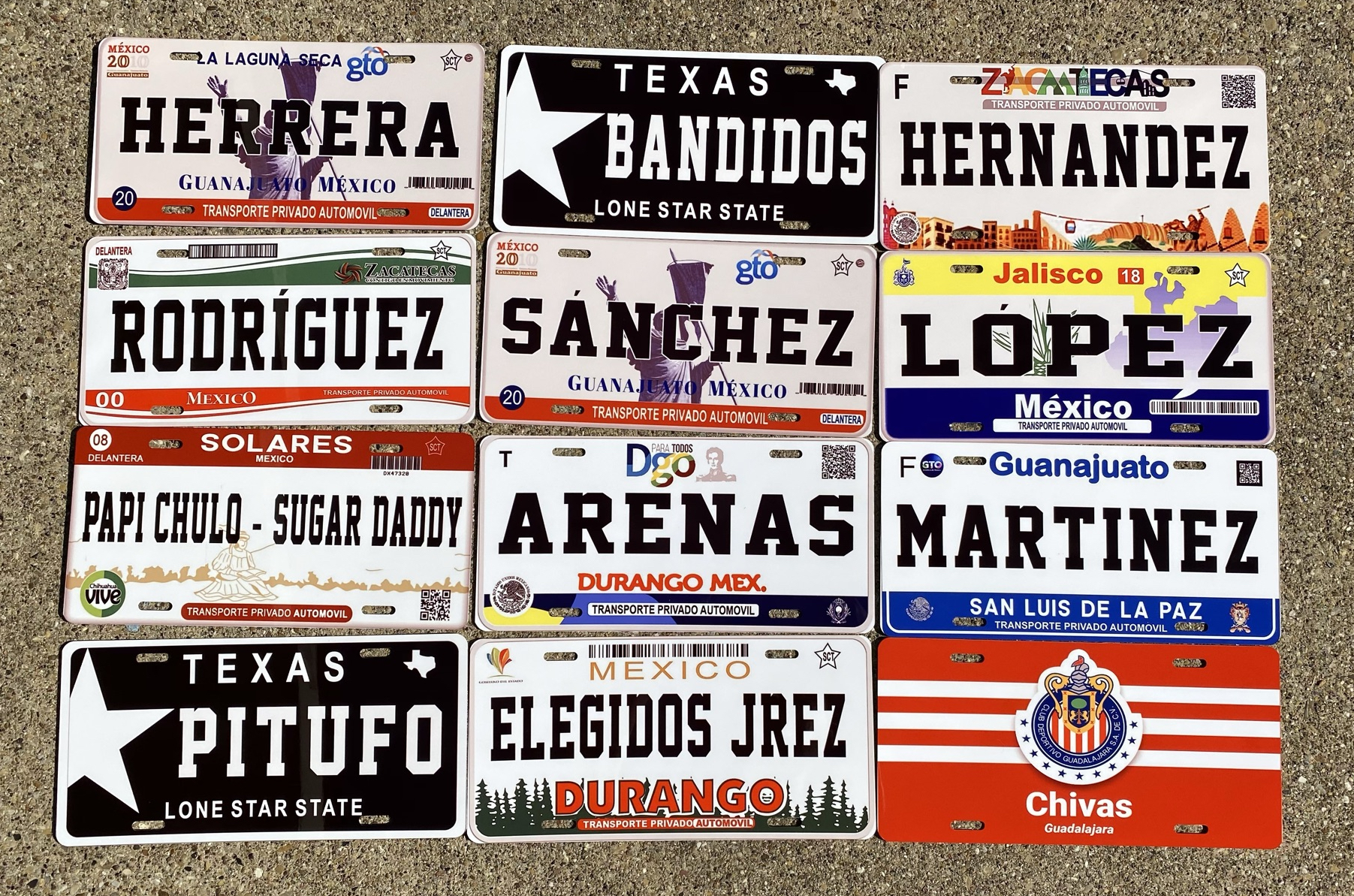Placas decorativas de auto más lindas con los estados de México –  Sublimagenez